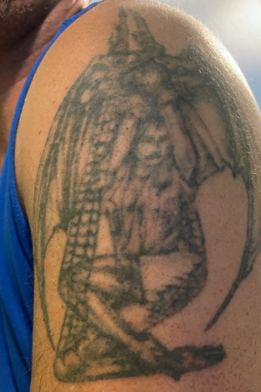 Demon Tattoo Before
